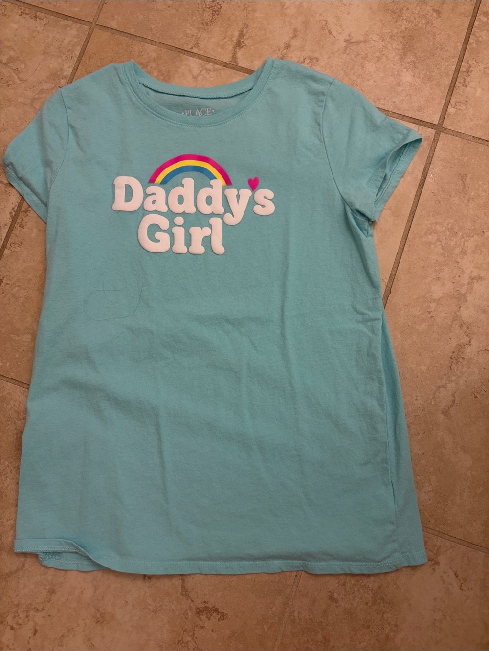4/$12 The Children's Place Light Blue "Daddy's Girl" Graphic Tee